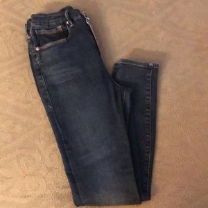 Good American Style GLCC941T Good Legs Crossover Waist Blue369 Size 12